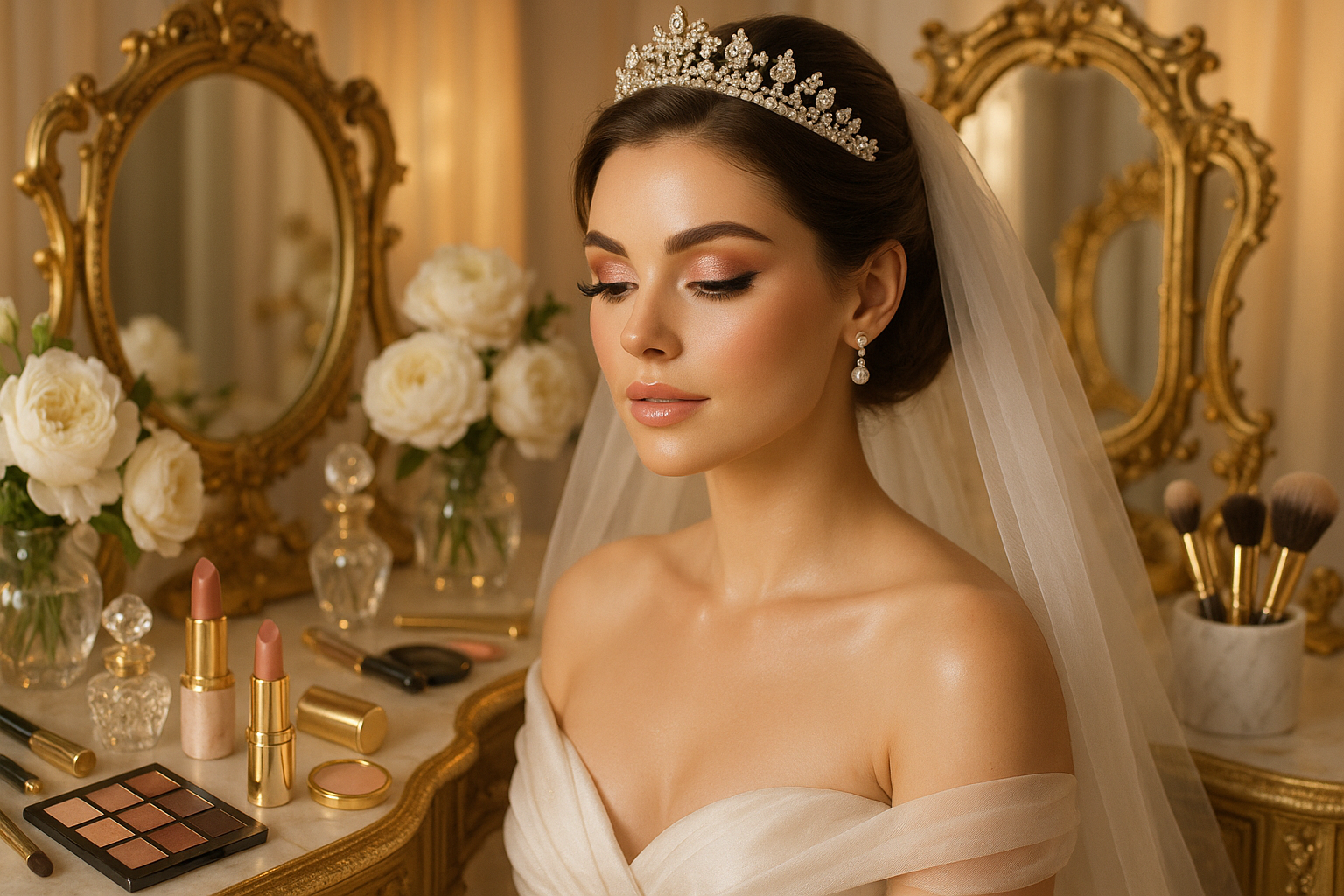 que tenga que ver con el maquillaje de novias y sea espectacular, lujosa y elegante y sobretodo unica